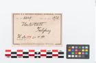 Etikett zu Eisenhiebmesser (NHMW-PRAE-002249)